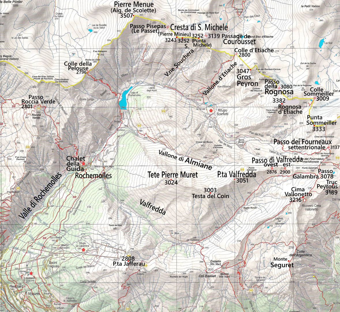 mappa valle rochemolles